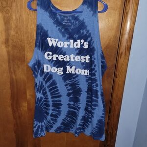 Torrid Blue Dog Mom Tank Top